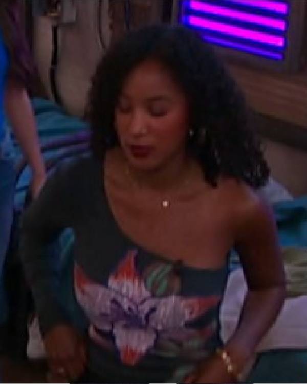 Big Brother USA Ashley Hollis Floral One Shoulder Top Clanton Jacket