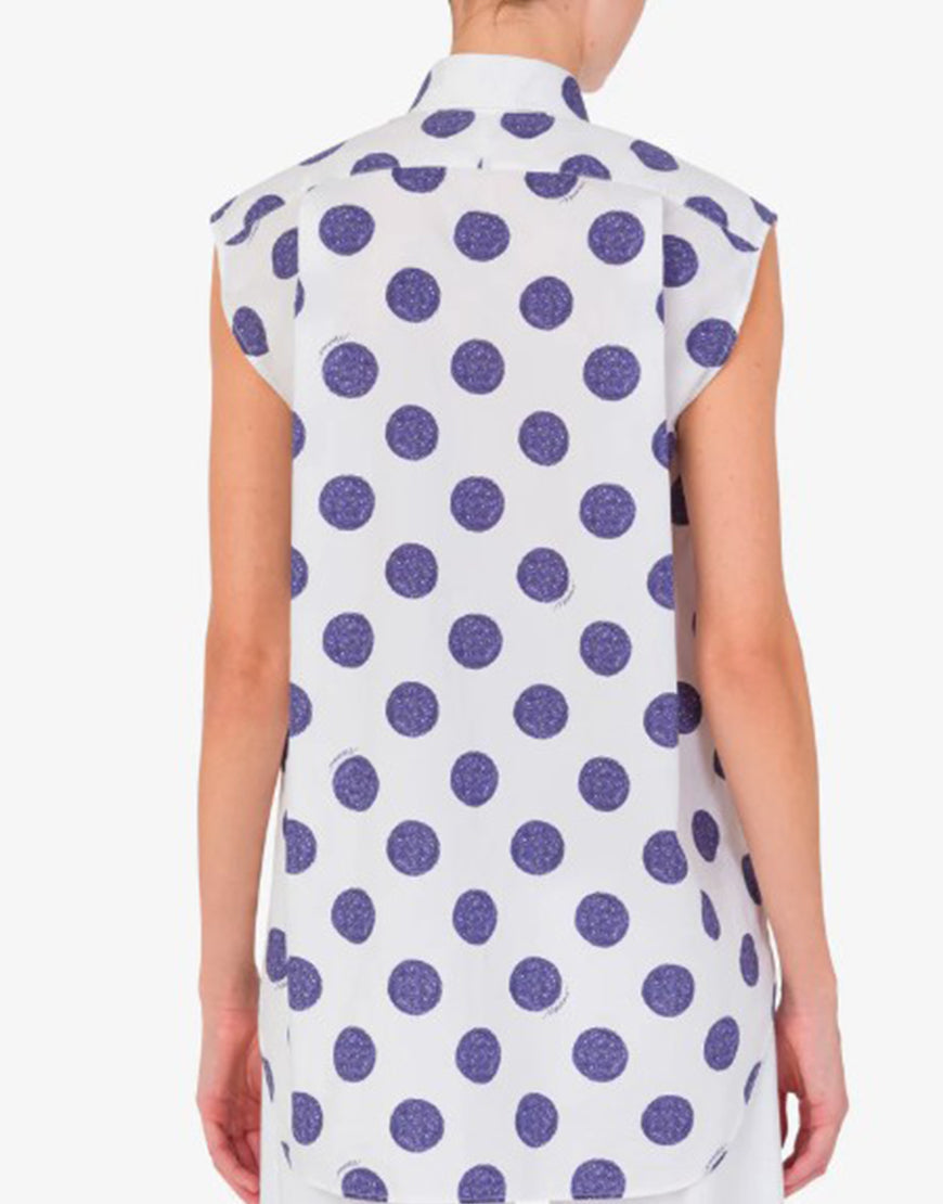 Emily In Paris S05 Lily Collins Polka Dots Top