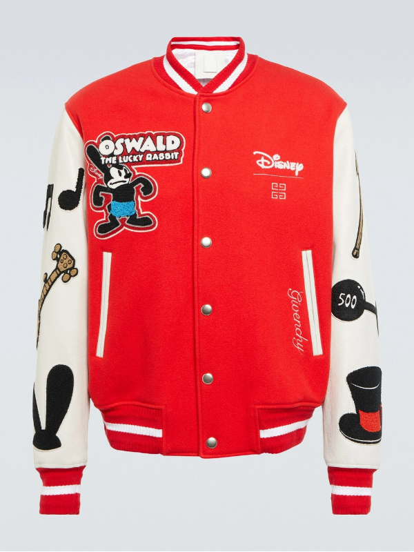 Givenchy - x Disney® leather-trimmed wool-blend varsity jacket Clanton Jacket