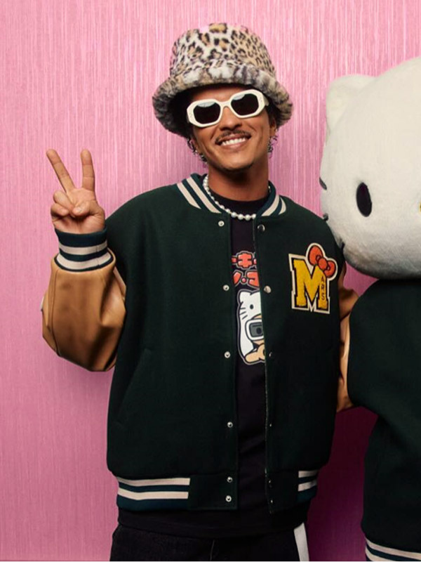 Bruno Mars Hello Kitty Varsity Jacket Clanton Jacket