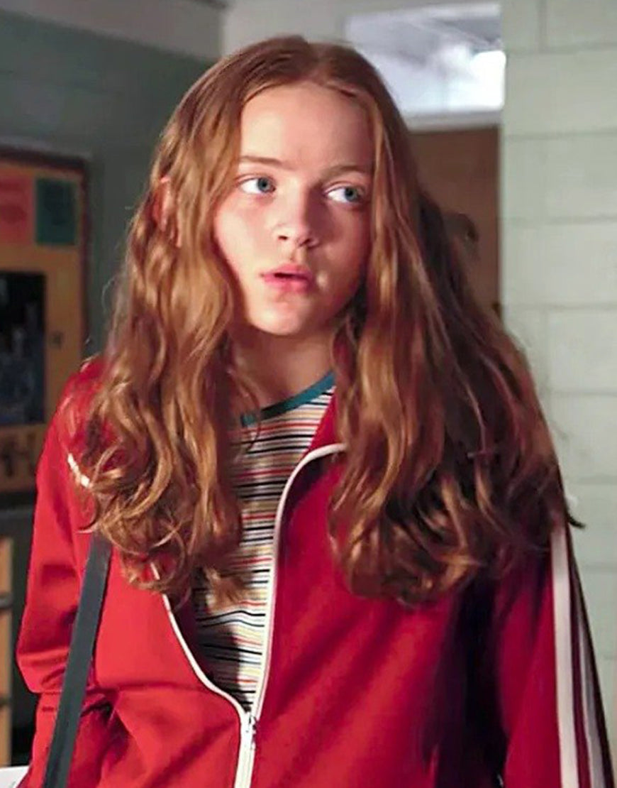 Stranger Things S04 Sadie Sink Red Track Jacket Clanton Jacket