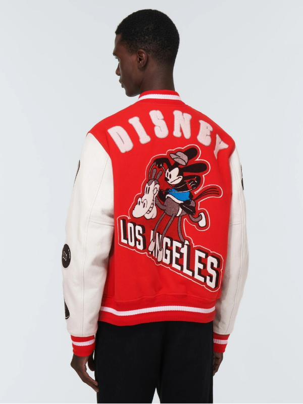 Givenchy - x Disney® leather-trimmed wool-blend varsity jacket Clanton Jacket