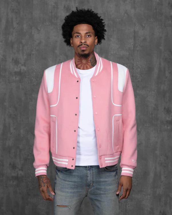 Caught In The Act Double Life Tamar Braxton Pink Varsity Jacket Clanton Jacket