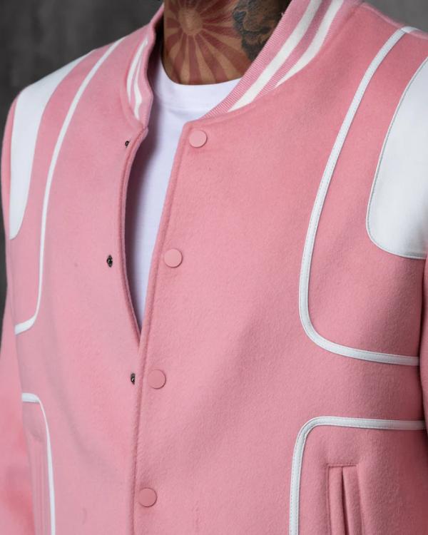 Caught In The Act Double Life Tamar Braxton Pink Varsity Jacket Clanton Jacket