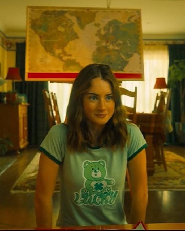 The Twisted Tale of Amanda Knox Grace Van Patten Green Shirt Clanton Jacket