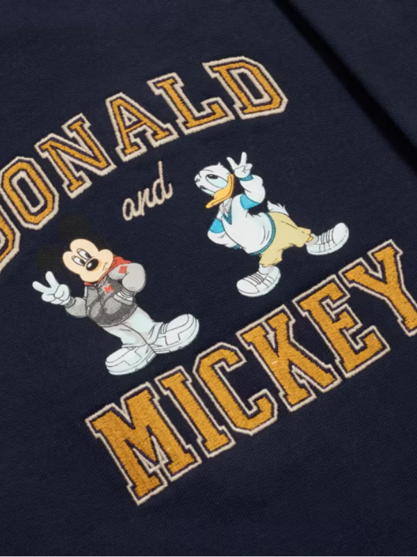 Mickey Mouse and Donald Duck Varsity Jacket For Adults Clanton Jacket