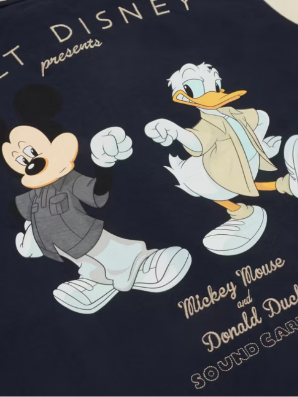 Mickey Mouse and Donald Duck Varsity Jacket For Adults Clanton Jacket