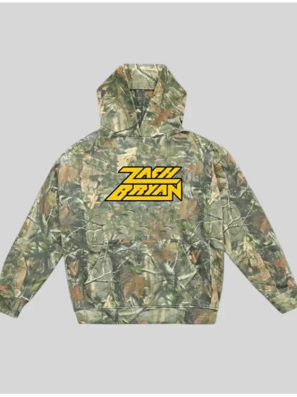 Zach Bryan Camo Hoodie Clanton Jacket